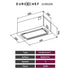 EUROCHEF 60cm Undermount Rangehood Silver, Quiet 3-Speed, 3-Layer Dishwashable Filter, LED Lights EUR60N