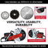 400mm Professional Concrete Demolition Saw 94cc 2-Stroke, Wet and Dry Demo Cutting, 16" Diamond Blade, Anti-Vibration System