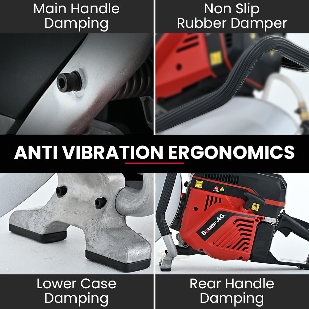 400mm Professional Concrete Demolition Saw 94cc 2-Stroke, Wet and Dry Demo Cutting, 16