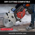 350mm Professional Concrete Demolition Saw 74cc 2-Stroke, Wet and Dry Demo Cutting, 14" Diamond Blade, Anti-Vibration System