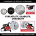 350mm Professional Concrete Demolition Saw 74cc 2-Stroke, Wet and Dry Demo Cutting, 14" Diamond Blade, Anti-Vibration System