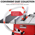 2000W 255mm 10" Compound Table Saw, with Stand, Expandable Worktop, Vacuum Port, 45 Degree Bevel, +/- 45 Degree Mitre, Anti-tip