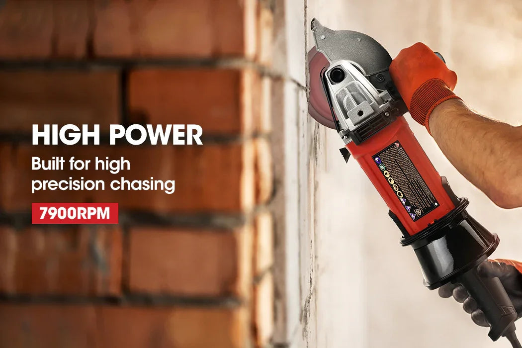 BM‑WC52 1700W Wall Chaser – 41mm Depth, Quad Diamond Blades