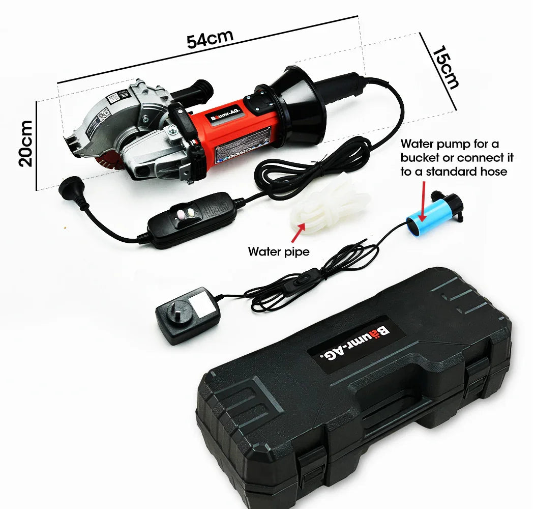BM‑WC52 1700W Wall Chaser – 41mm Depth, Quad Diamond Blades