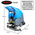 FSH18 Floor Scrubber & Dryer, 490mm, Battery Powered, Walk Behind, Multi-purpose Commercial Grade Machine