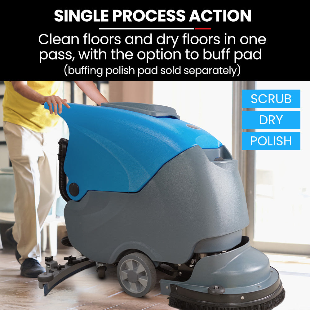 FSH18 Floor Scrubber & Dryer, 490mm, Battery Powered, Walk Behind, Multi-purpose Commercial Grade Machine