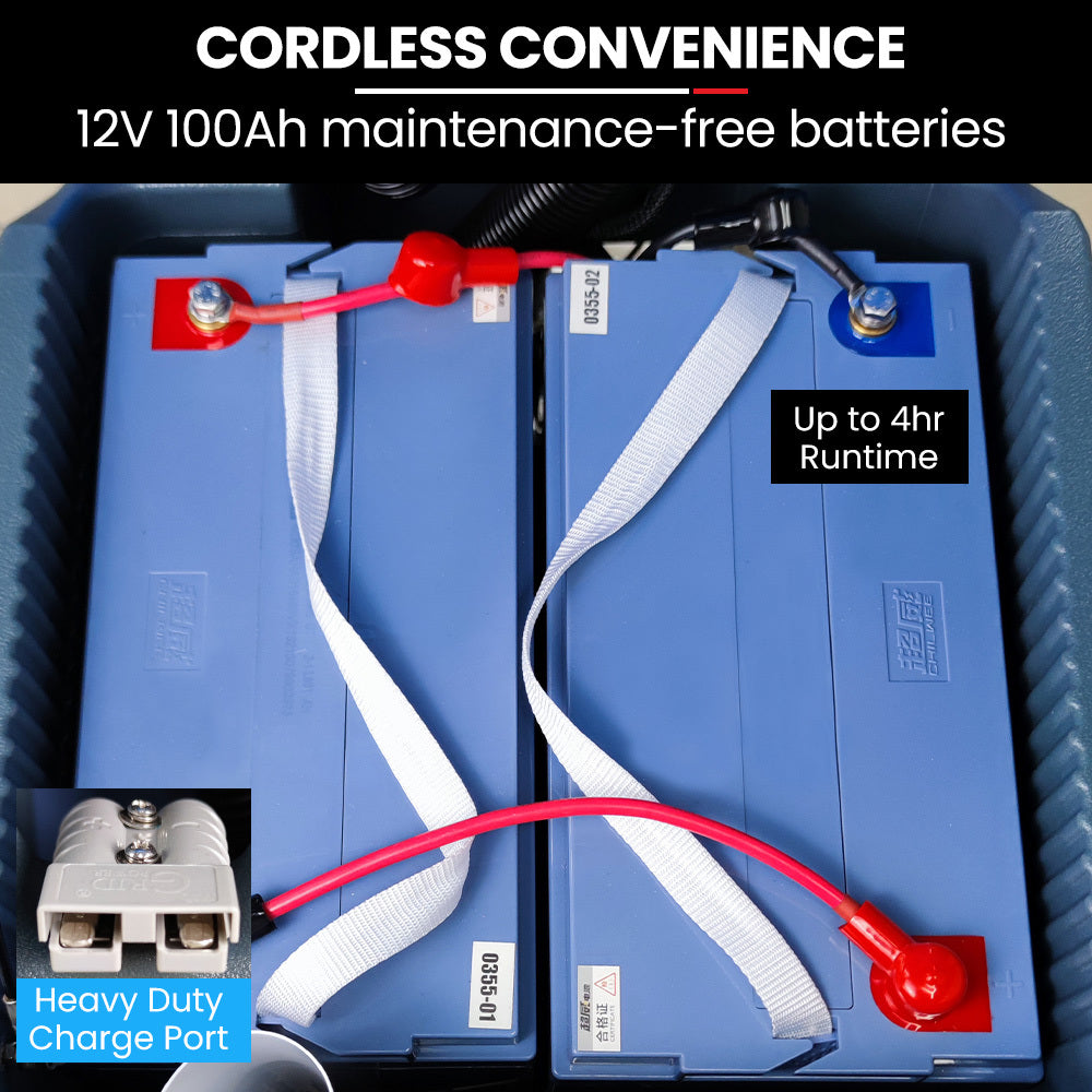 FSH18 Floor Scrubber & Dryer, 490mm, Battery Powered, Walk Behind, Multi-purpose Commercial Grade Machine