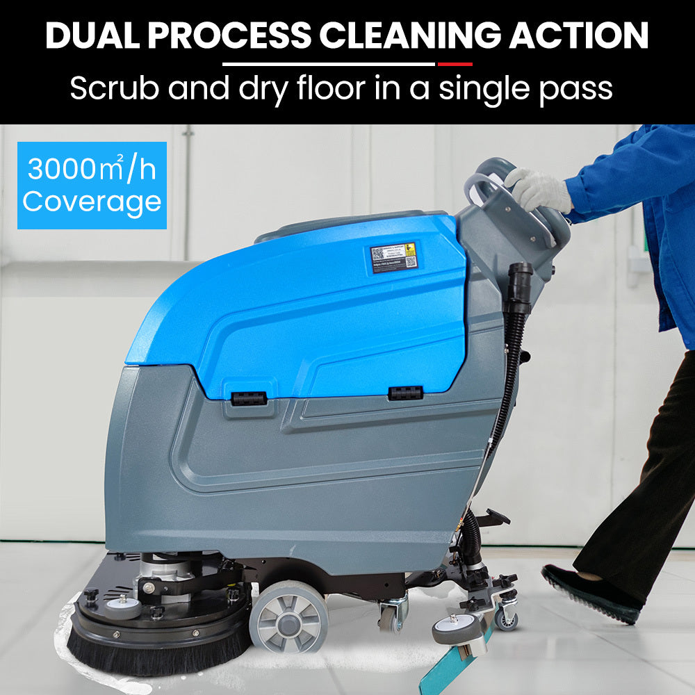 FSP26 Self-Propelled Floor Scrubber & Dryer, 720mm, Battery Powered, Walk Behind, Multi-purpose Commercial Grade Machine