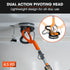 225mm 750W Telescopic Long Reach Dry Wall Sander Kit, Foldable, Vacuum System, LED Worklight, 6x Sanding Discs