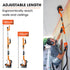 225mm 750W Telescopic Long Reach Dry Wall Sander Kit, Foldable, Vacuum System, LED Worklight, 6x Sanding Discs