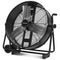 24" 610mm 260W Industrial Mobile Floor Drum Fan, Tilting, Large, Commercial, Heavy-duty Frame, EESS Certified