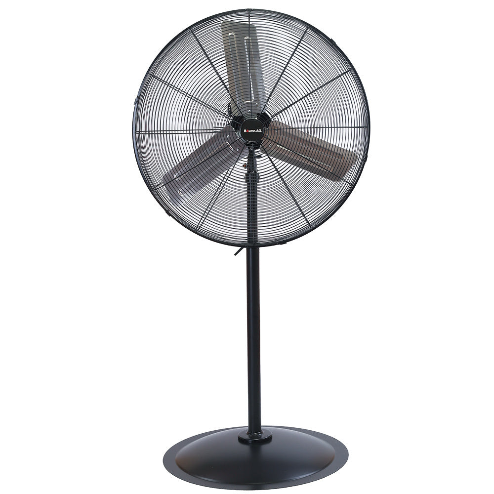 30" 762mm 300W Industrial Pedestal Fan, Large, Commercial, Heavy-duty, 3 Speed, EESS Certified