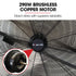 36" 914mm Industrial Mobile Floor Drum Fan, 290W Brushless Motor, Tilting, Large, Commercial, Heavy-duty Frame, EESS Certified