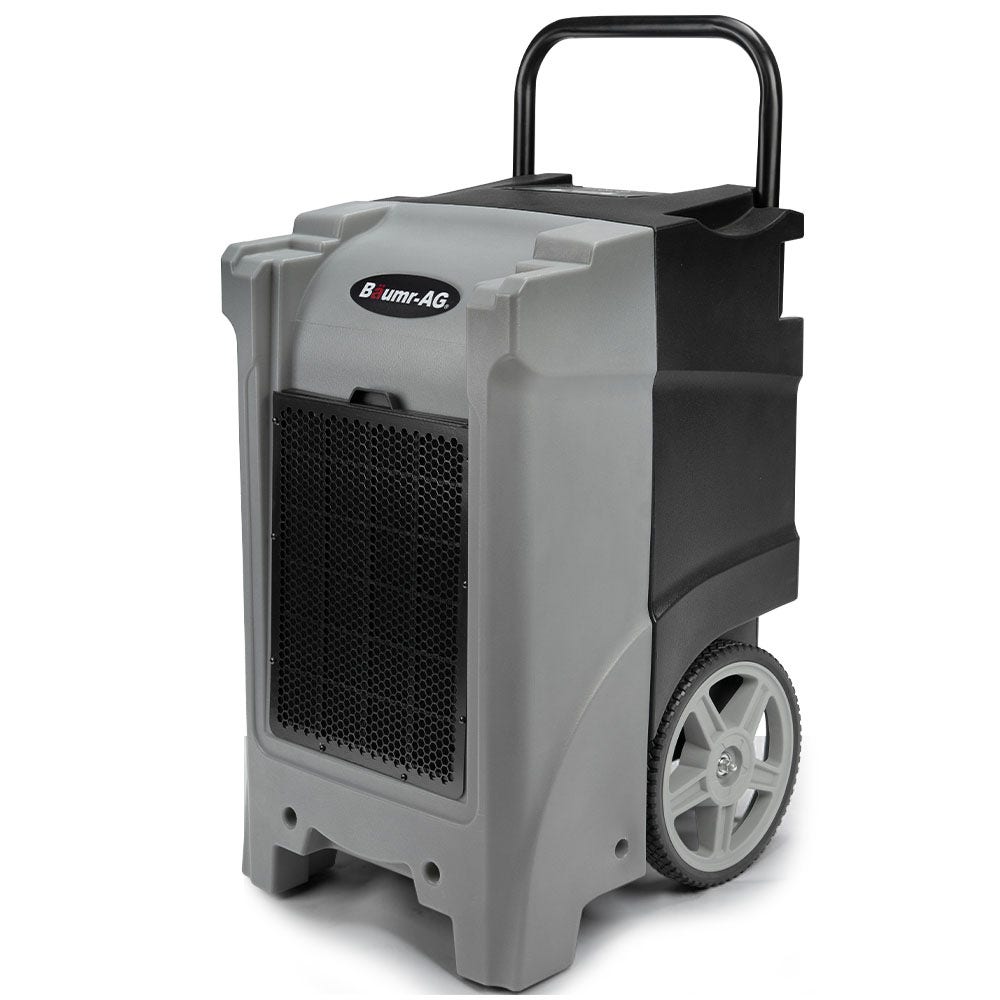 90L/day Commercial Air Dehumidifier for Mould, Portable, Stackable, LCD Display, Wheels