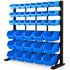 39 Parts Bin Rack Storage System Floor Mount - Blue