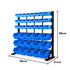 39 Parts Bin Rack Storage System Floor Mount - Blue