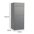 FORTIA Freestanding Parcel Post Box Letterbox, Letter Slot, Woodland Grey