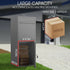 Freestanding Parcel Post Box Letterbox, Letter Slot, Woodland Grey