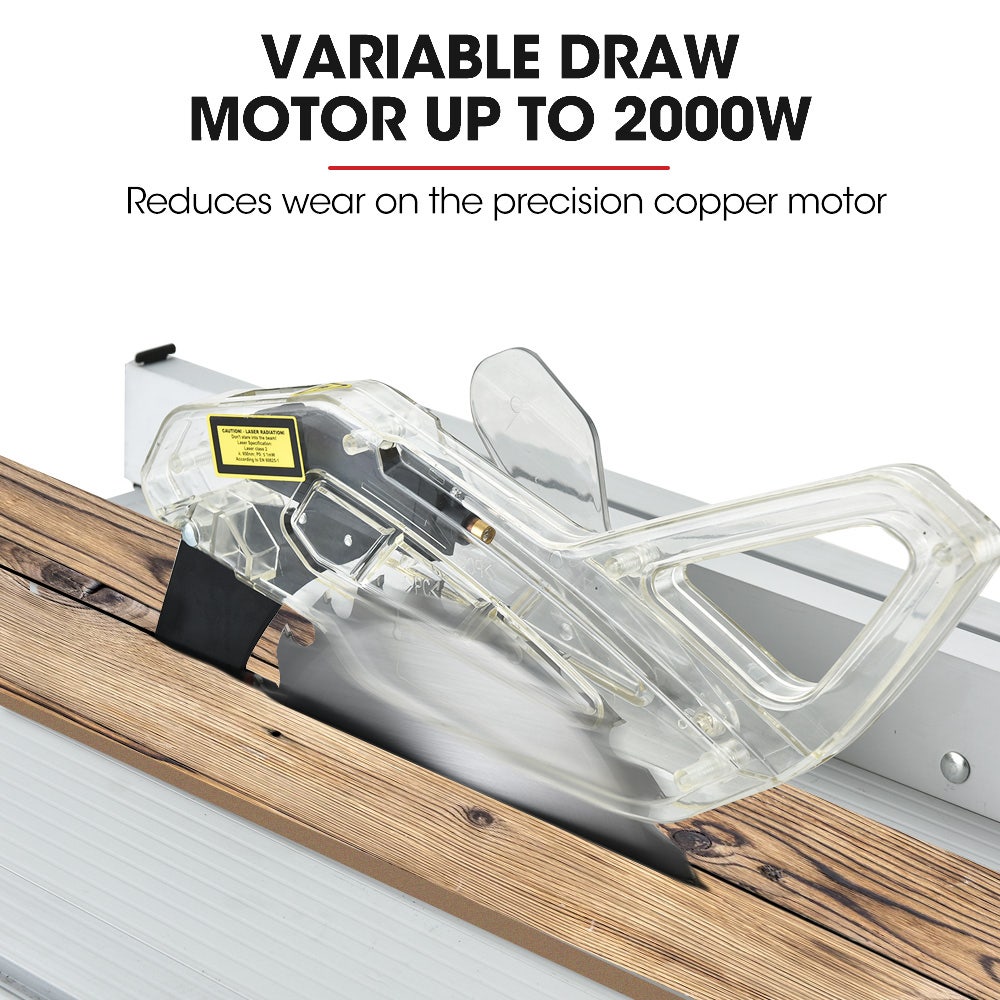 2000W 254mm Corded Table Saw with Stand, Extendable, Laser Guide