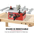 2000W 254mm Corded Table Saw with Stand, Extendable, Laser Guide