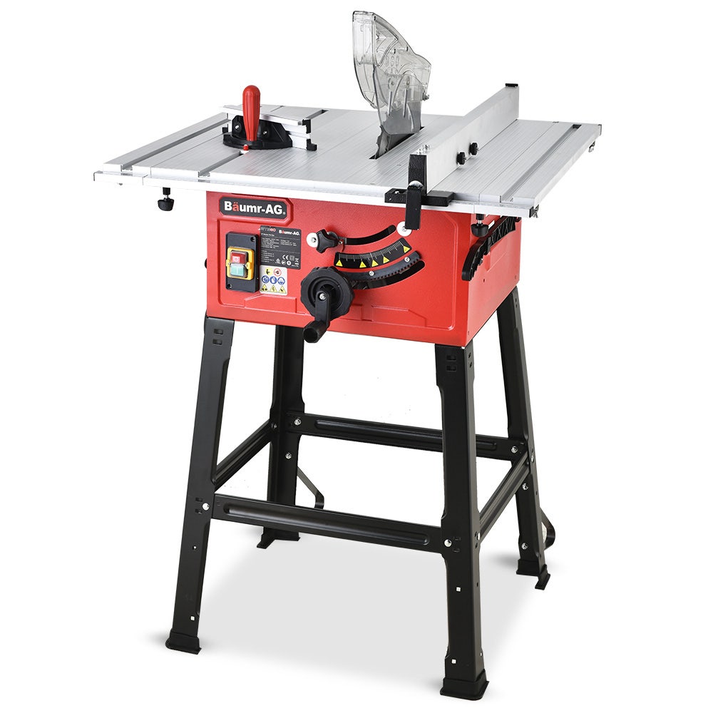 2000W 254mm Corded Table Saw with Stand, Extendable, Laser Guide