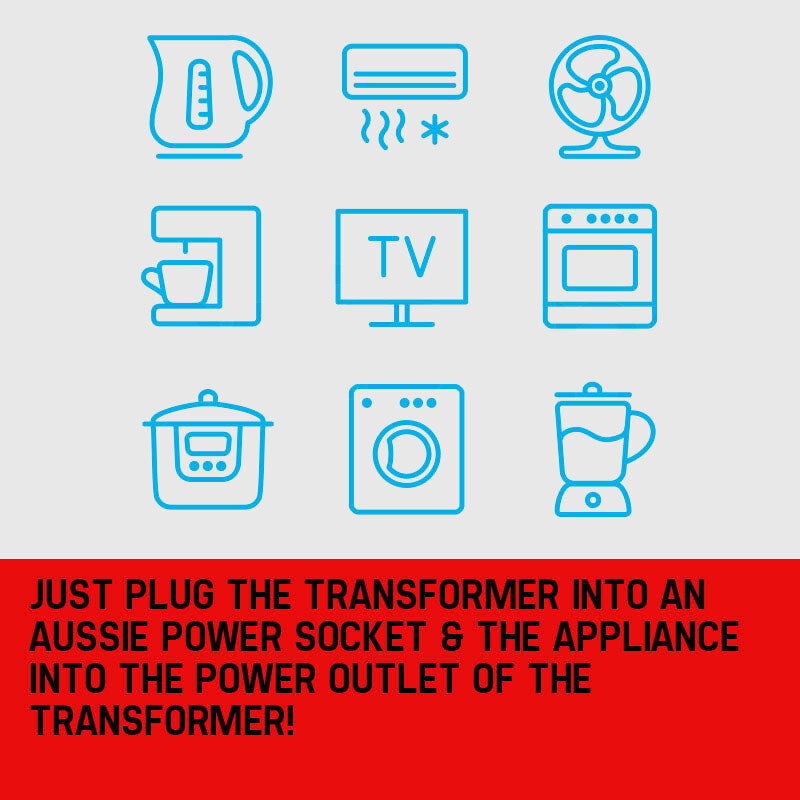 2000W Step Down Transformer 240V-110V Stepdown Voltage Converter AU-US