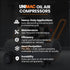 Unimac 70L 2.2kW Commercial Air Compressor, 280L/min 116PSI, Brushless Motor, Certified Tank, Long Service Life