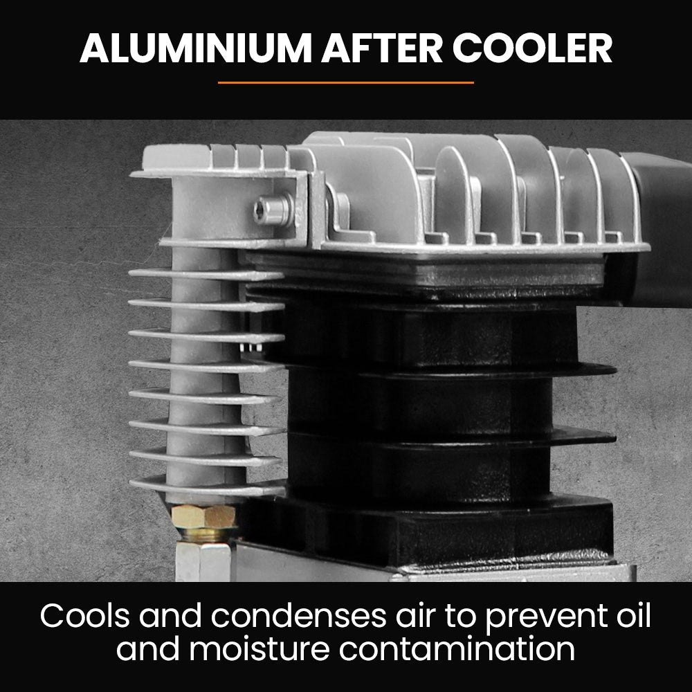 100L 2.6kW Industrial Air Compressor, 370L/min 116PSI, Brushless Motor, Long Service Life, Certified Vertical Tank, 15A Plug