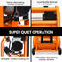 16L Silent Oil-Free Electric Air Compressor, 116PSI Portable with Wheels and Handle, Twin Nitto Outlets for Airtools, Tyre Inflation
