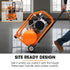 16L Silent Oil-Free Electric Air Compressor, 116PSI Portable with Wheels and Handle, Twin Nitto Outlets for Airtools, Tyre Inflation