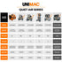 Unimac 150L 4.5HP Ultra-Slient Oil-Free Electric Air Compressor, Long Life Quad Motor, 116PSI Portable Heavy Duty, Twin Nitto Outlets, 15A Plug