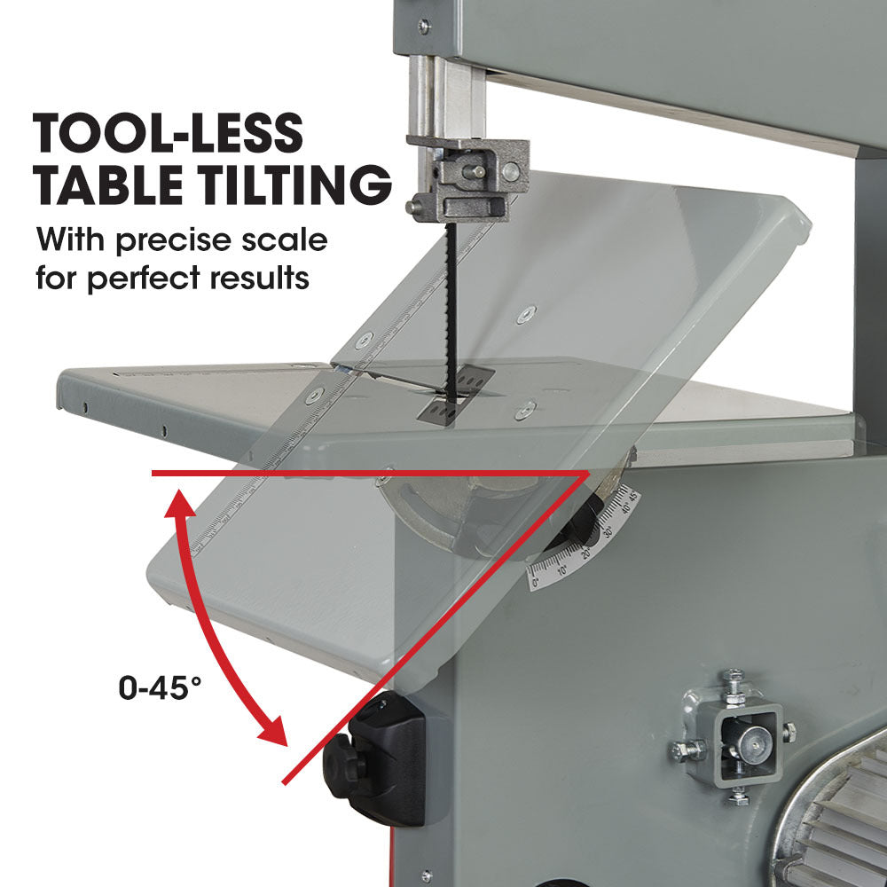 BS40 500W Benchtop Bandsaw with 115mm Cutting Height, 245mm Width