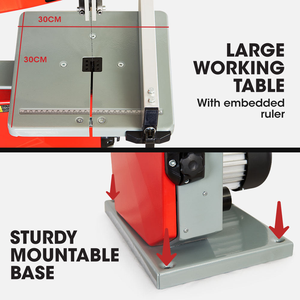 BS40 500W Benchtop Bandsaw with 115mm Cutting Height, 245mm Width