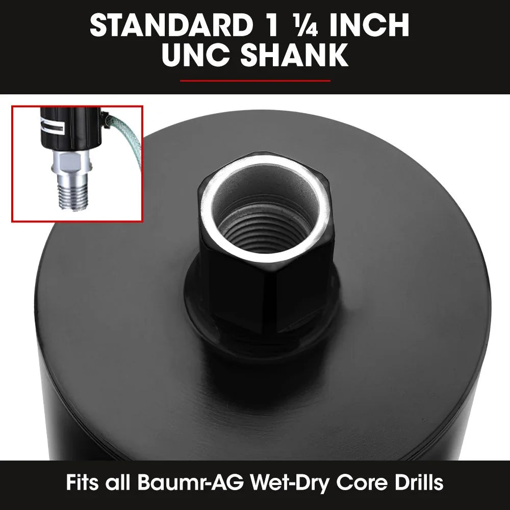 Diamond Core Drill Bit 114mm Concrete Wet Dry Tile Stone Brick Marble 1-1/4 UNC