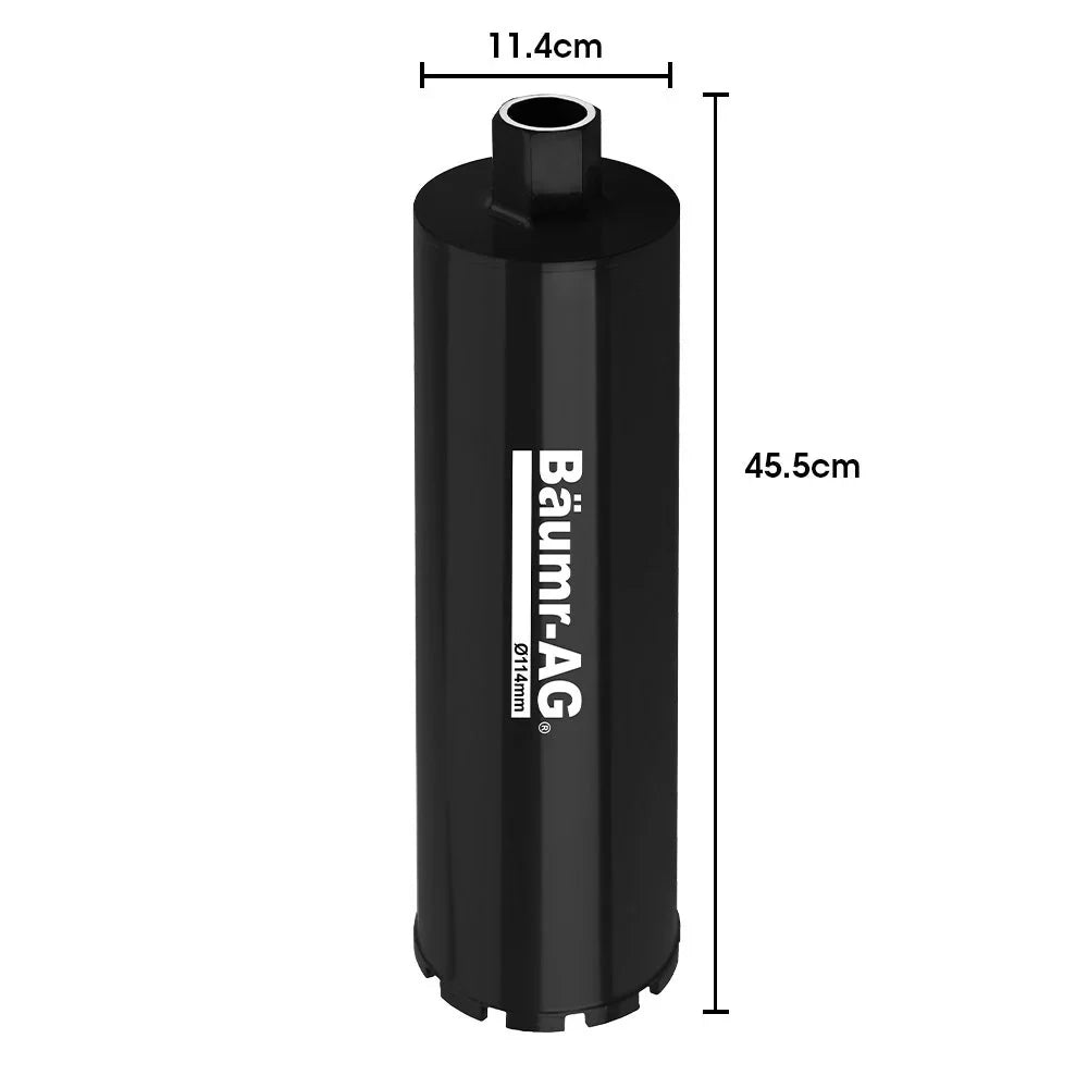 Diamond Core Drill Bit 114mm Concrete Wet Dry Tile Stone Brick Marble 1-1/4 UNC