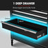 7 Drawer Tool Box Cabinet Trolley Storage, Toolbox Garage Organiser Set, Black