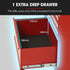 7 Drawer Tool Box Cabinet Trolley Storage, Toolbox Garage Organiser Set, Red