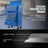 BULLET 16 Drawer Tool Box Cabinet Chest Storage, Toolbox Garage Organiser Set, Blue