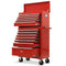 16 Drawer Tool Box Cabinet Chest Storage, Toolbox Garage Organiser Set, Red