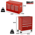 16 Drawer Tool Box Cabinet Chest Storage, Toolbox Garage Organiser Set, Red