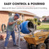 BAUMR-AG 160L Heavy-Duty Petrol Concrete Cement Mixer, 3hp 105cc Engine
