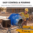 BAUMR-AG 200L Heavy-Duty Petrol Concrete Cement Mixer, 3hp 105cc Engine