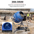 BAUMR-AG 250L Heavy-Duty Petrol Concrete Cement Mixer, 3hp 105cc Engine