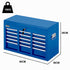 BULLET 9 Drawer Tool Box Chest, Organiser Mechanic Garage Storage Toolbox Set - Blue