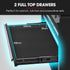 9 Drawer Tool Box Chest, Organiser Mechanic Garage Storage Toolbox Set - Black