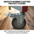 UNIMAC Drywall & Panel Lifter, 1200 x 3600 68kg Max Gyprock Sheet, Galvanised, No-mark Locking Castors