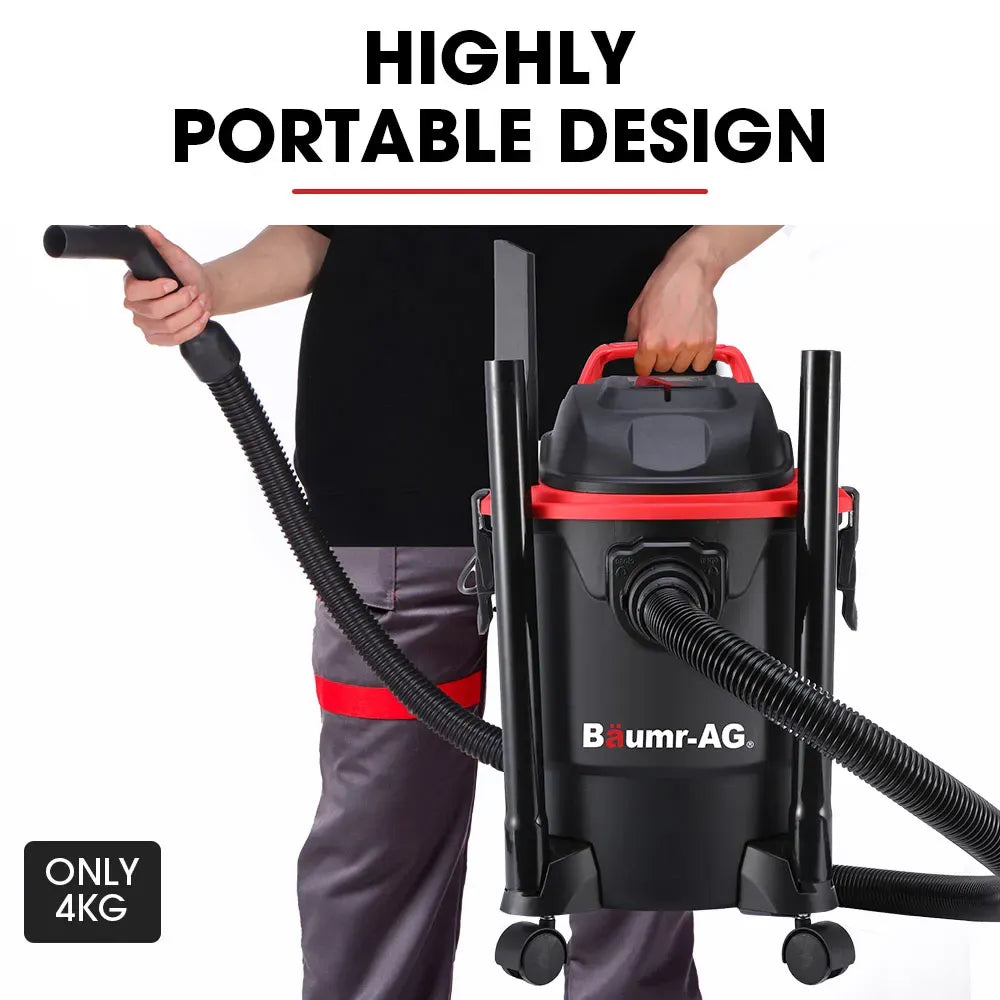 Baumr-AG 20L 1200W Wet and Dry Vacuum Cleaner, with Blower, for Car, Workshop, Carpet