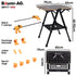 Portable Multifunction Workbench, 2-in-1 Worktable and Sawhorse, Height Adjustable, Expandable
