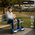 SX-2500 Hoverboard Scooter, 500W Brushless, UL Certified, AU Compliant, 6.5-inch Off-Road Style Tyres, Superior Self Balancing System, LED Lights, Blue