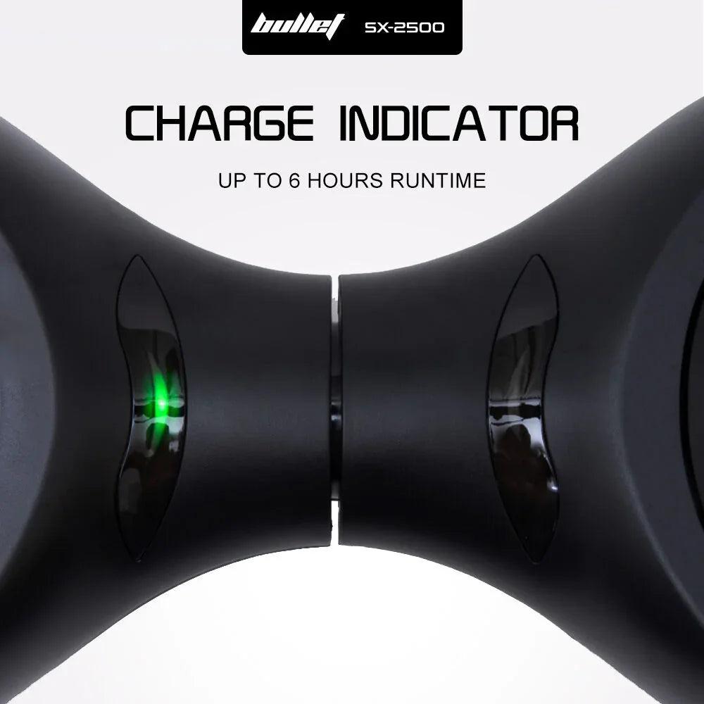 SX-2500 Hoverboard Scooter, 500W Brushless, UL Certified, AU Compliant, 6.5-inch Off-Road Style Tyres, Superior Self Balancing System, LED Lights, Black